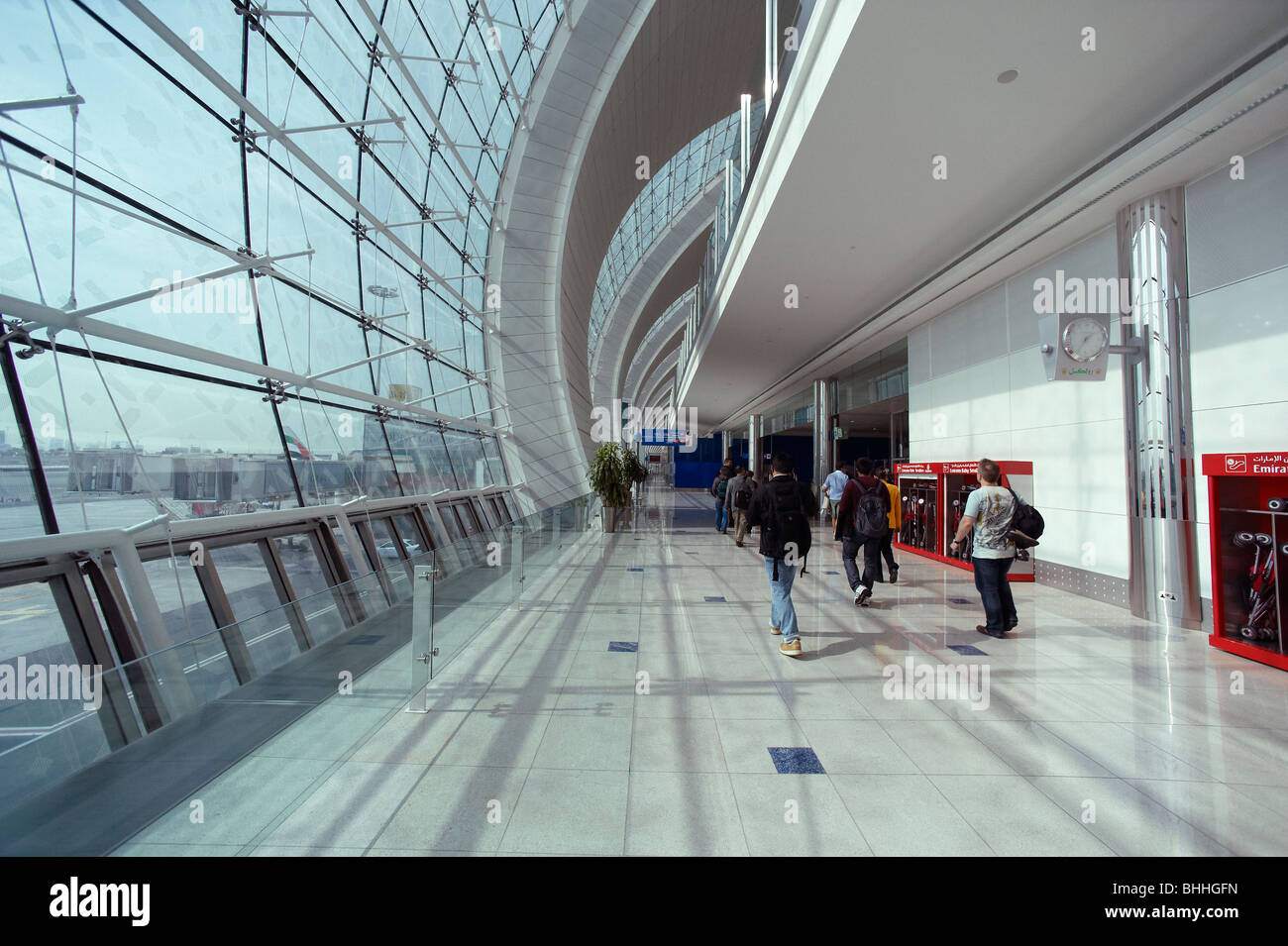 Dibai internationaler Flughafen Stockfoto