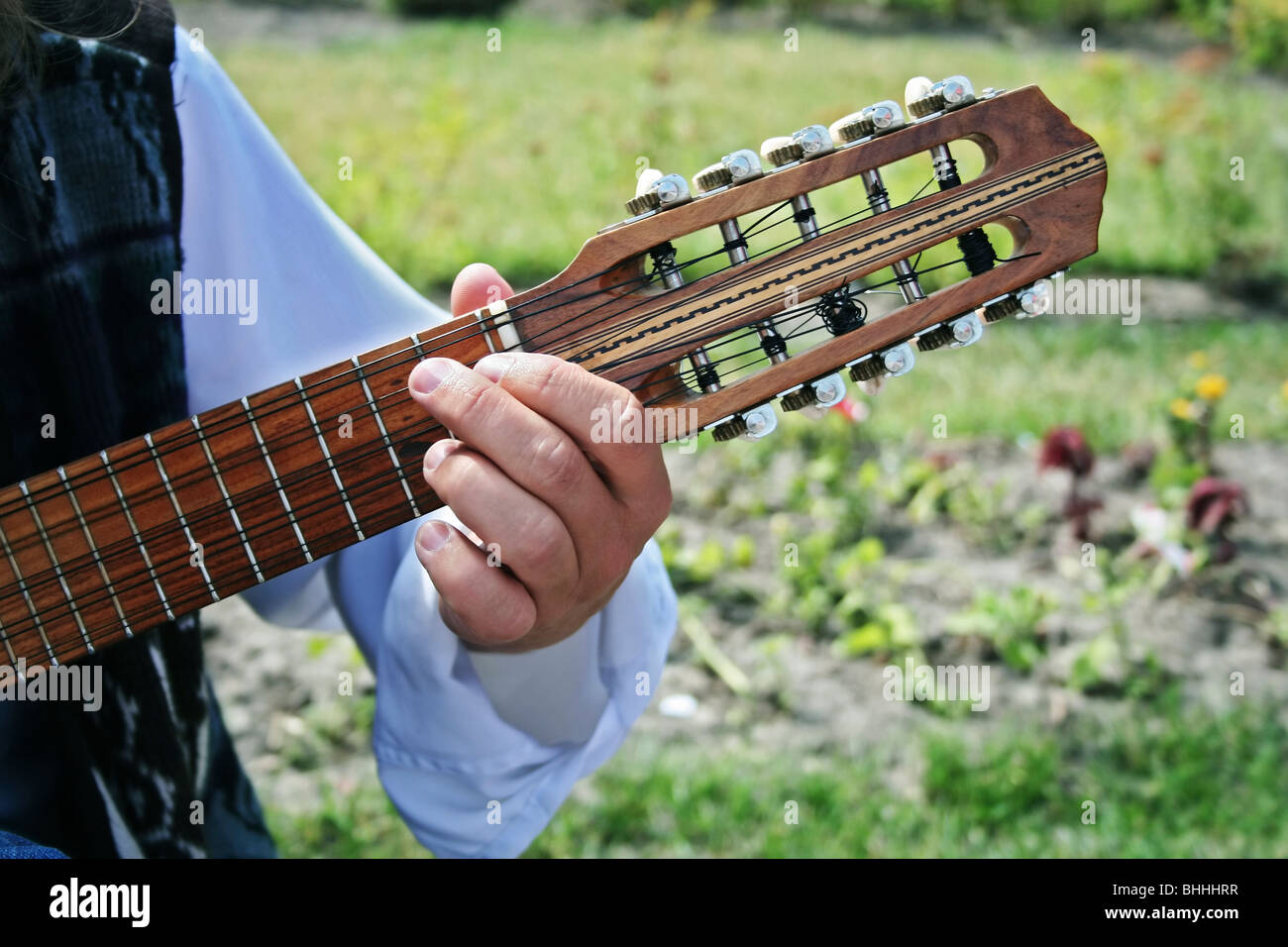 Bolivianische 10-saitige Gitarre, Charango genannt Stockfotografie - Alamy