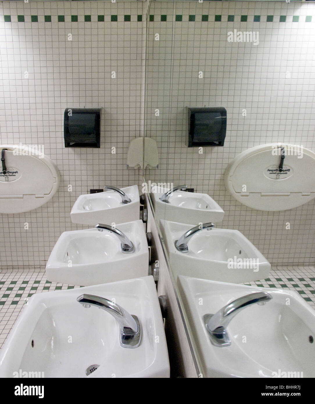 Toilette Waschbecken Stockfoto