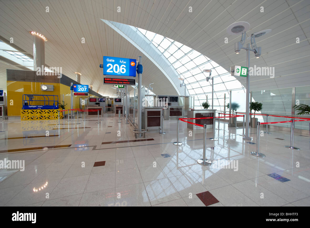 Dibai internationaler Flughafen Stockfoto