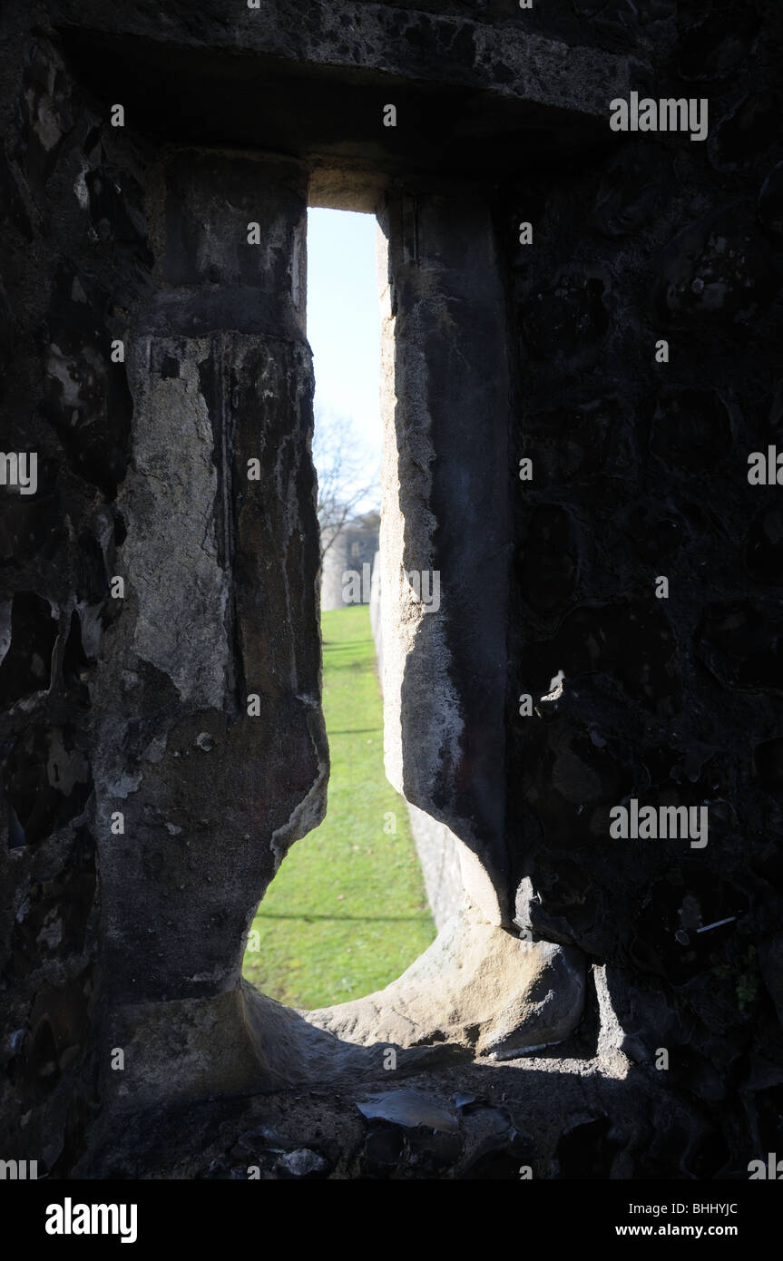 Pfeil-Schlitz Stockfoto