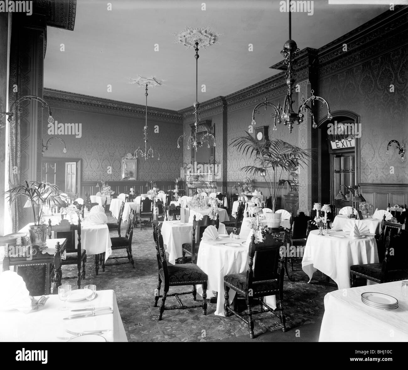 Venezianische Esszimmer, St Pancras Hotel, Camden, London, 1907. Künstler: Bedford Lemere und Unternehmen Stockfoto