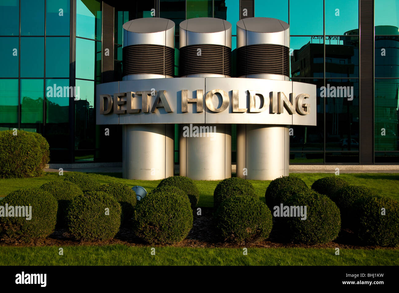Delta Holding, Neu-Belgrad, modernes Gebäude Stockfoto