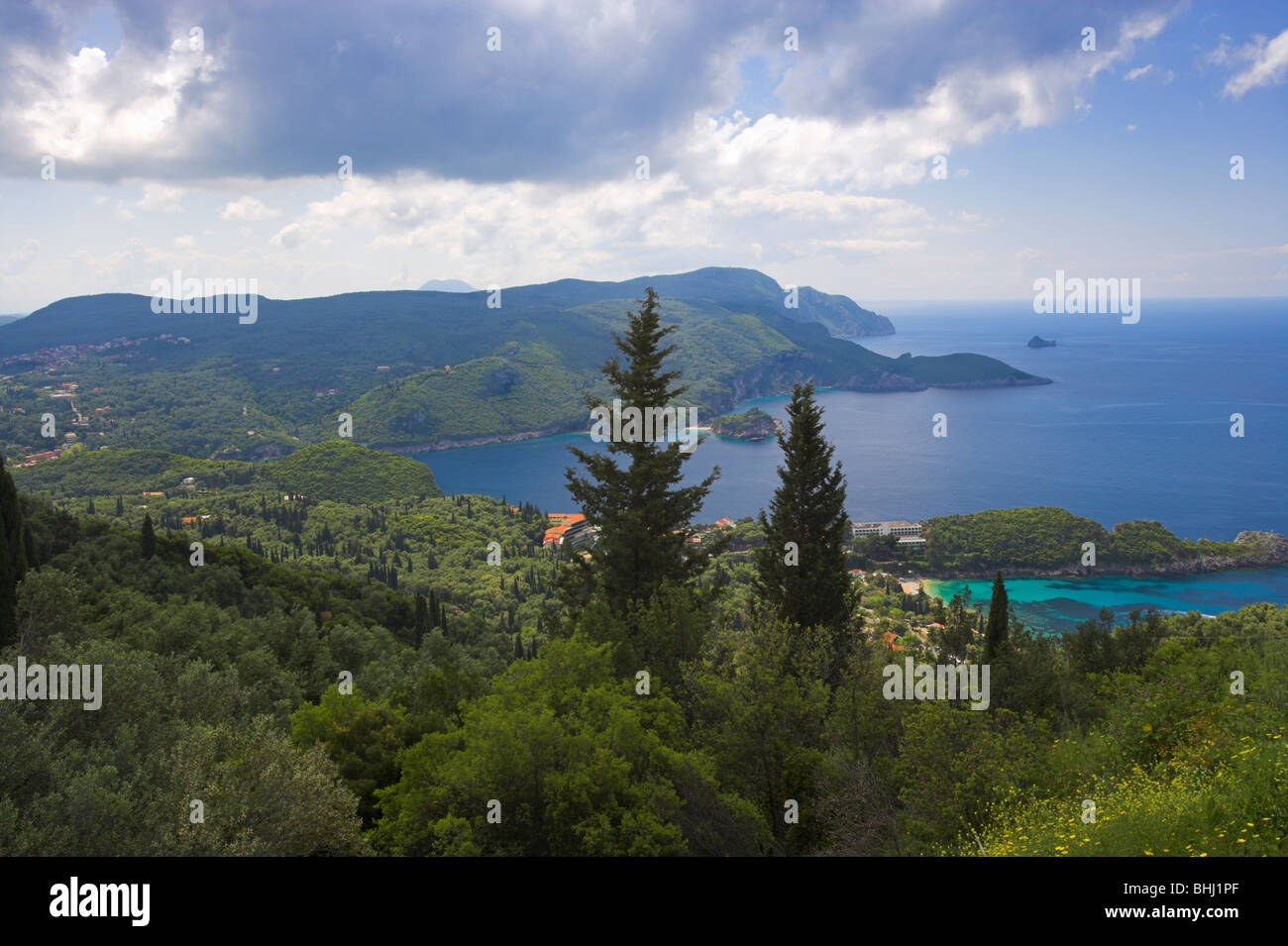 Liapades Bay in der Nähe von Paleokastritsa, Korfu Stockfoto