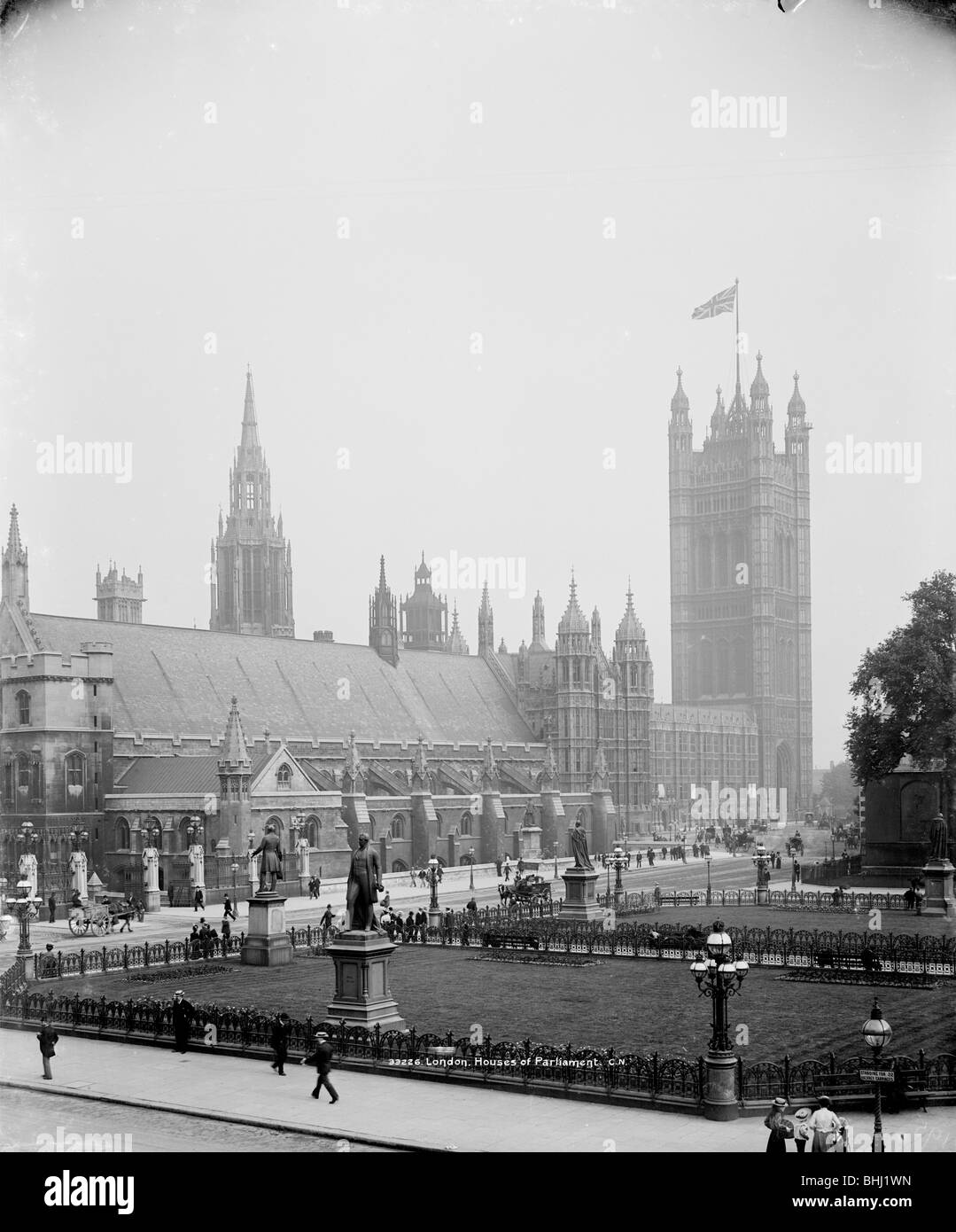 Palast von Westminster, London, c1900. Artist: Unbekannt Stockfoto