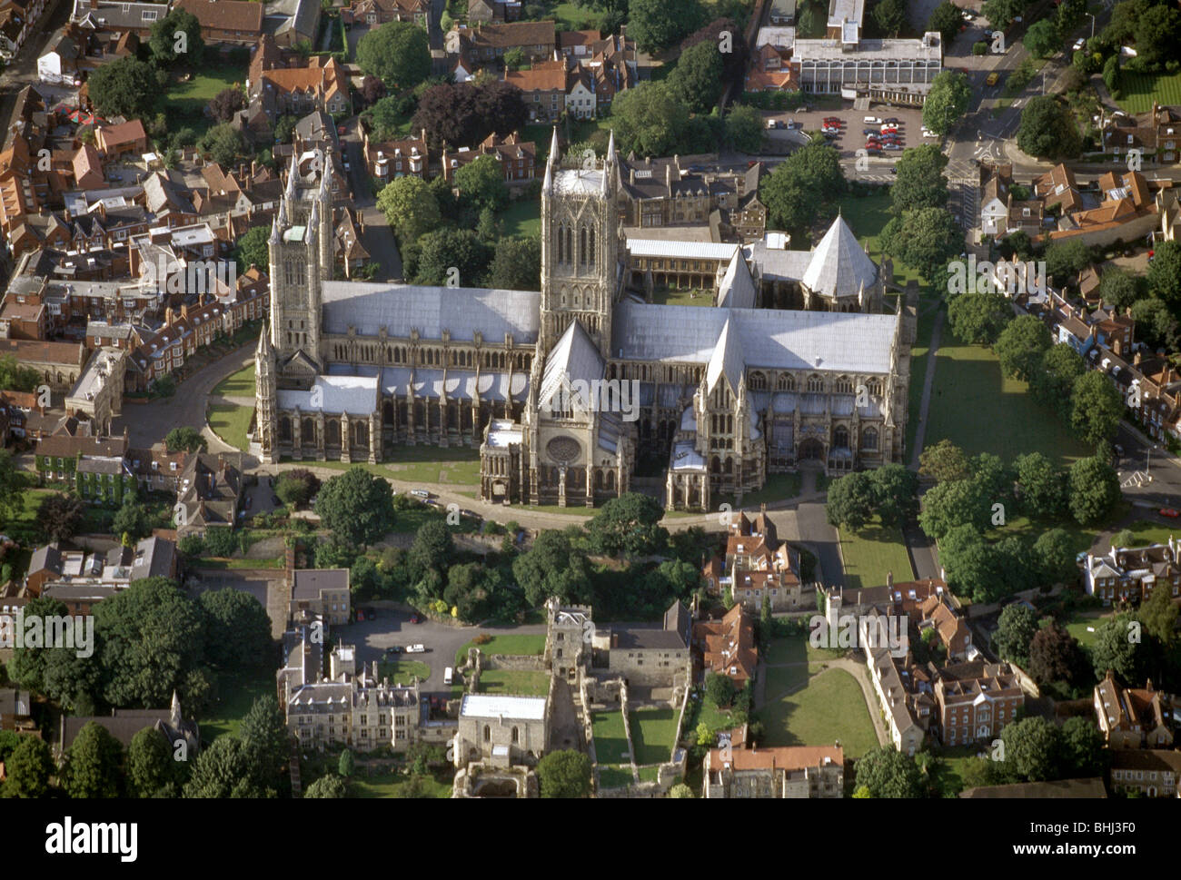 Kathedrale von Lincoln, Lincolnshire, 1999. Künstler: EH/RCHME-Fotografin Stockfoto