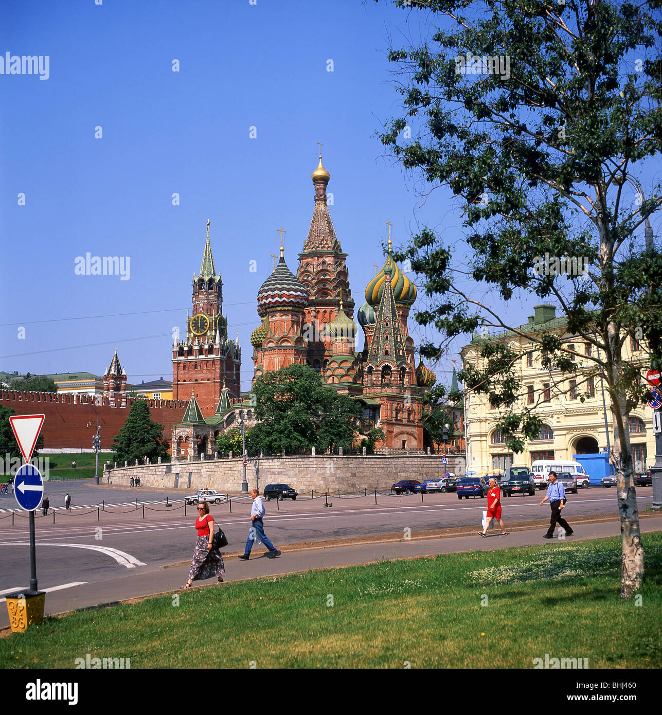 Basilius-Kathedrale, Roter Platz, Moskau, Zentralbezirk, Russland Stockfoto