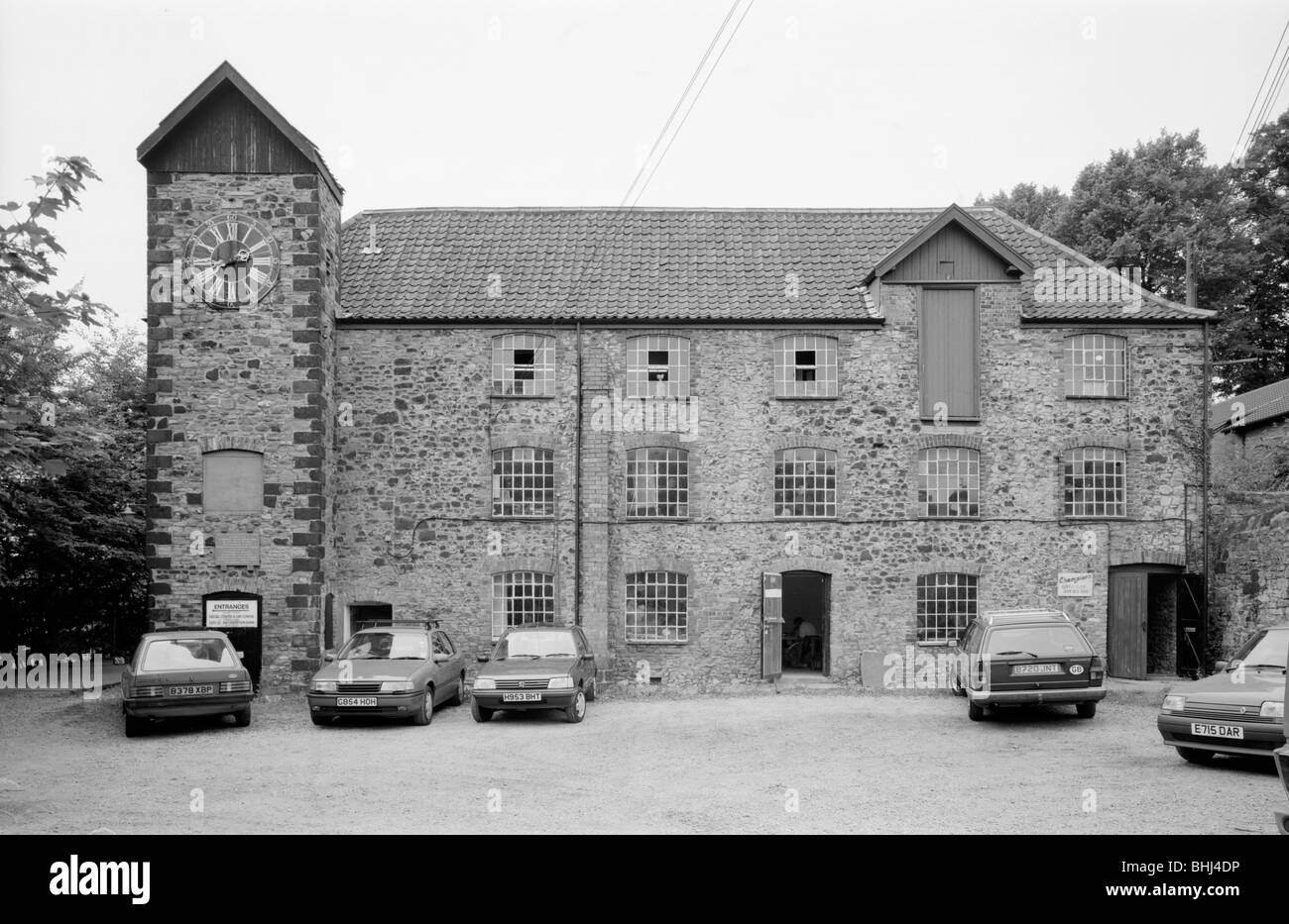 Ehemalige Pin-Fabrik in Tower Road North, Siston, South Gloucestershire, 1999. Künstler: EH/RCHME-Fotografin Stockfoto