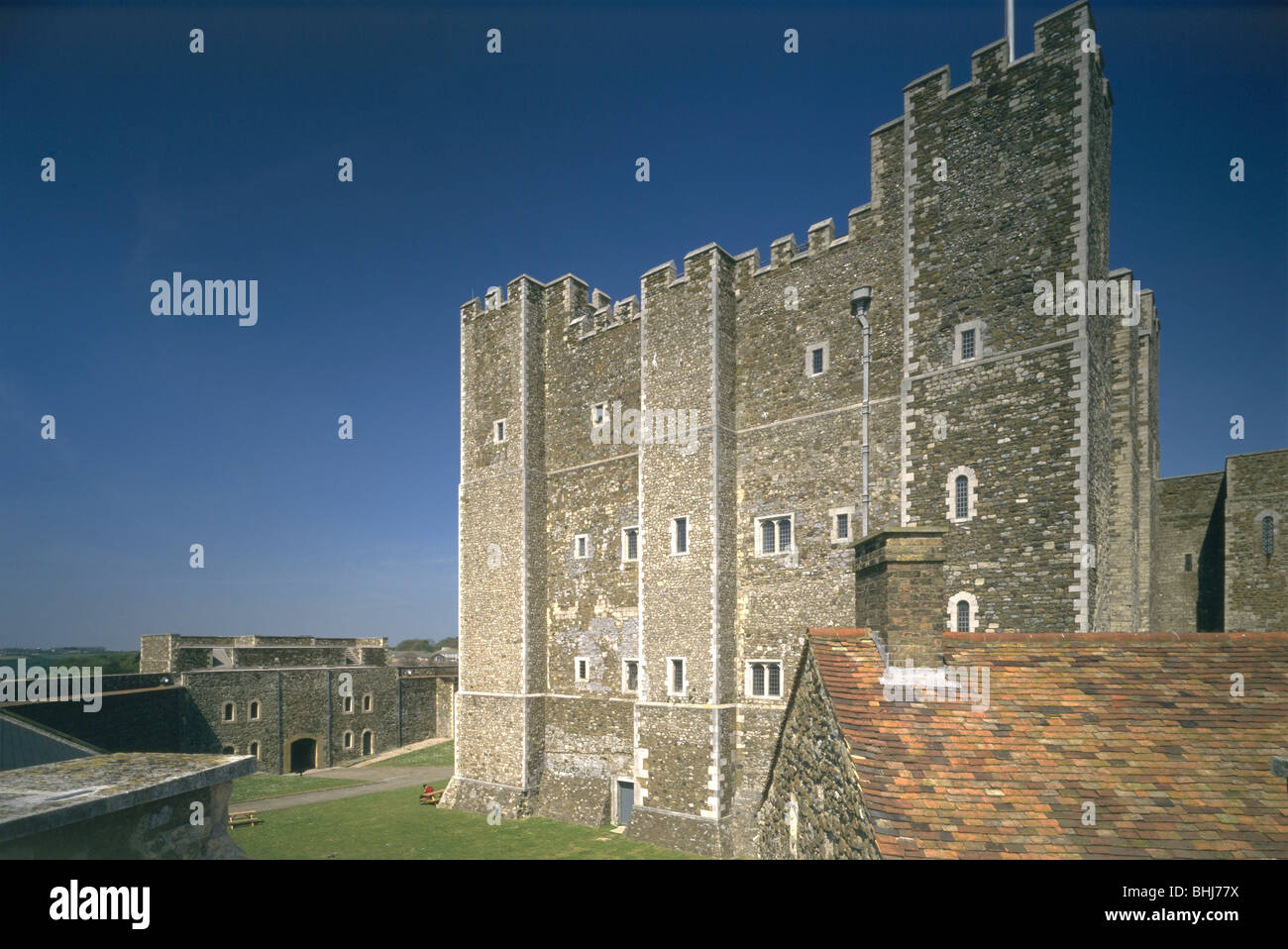 Der Bergfried, Dover Castle, Kent, 1997. Künstler: N Corrie Stockfoto