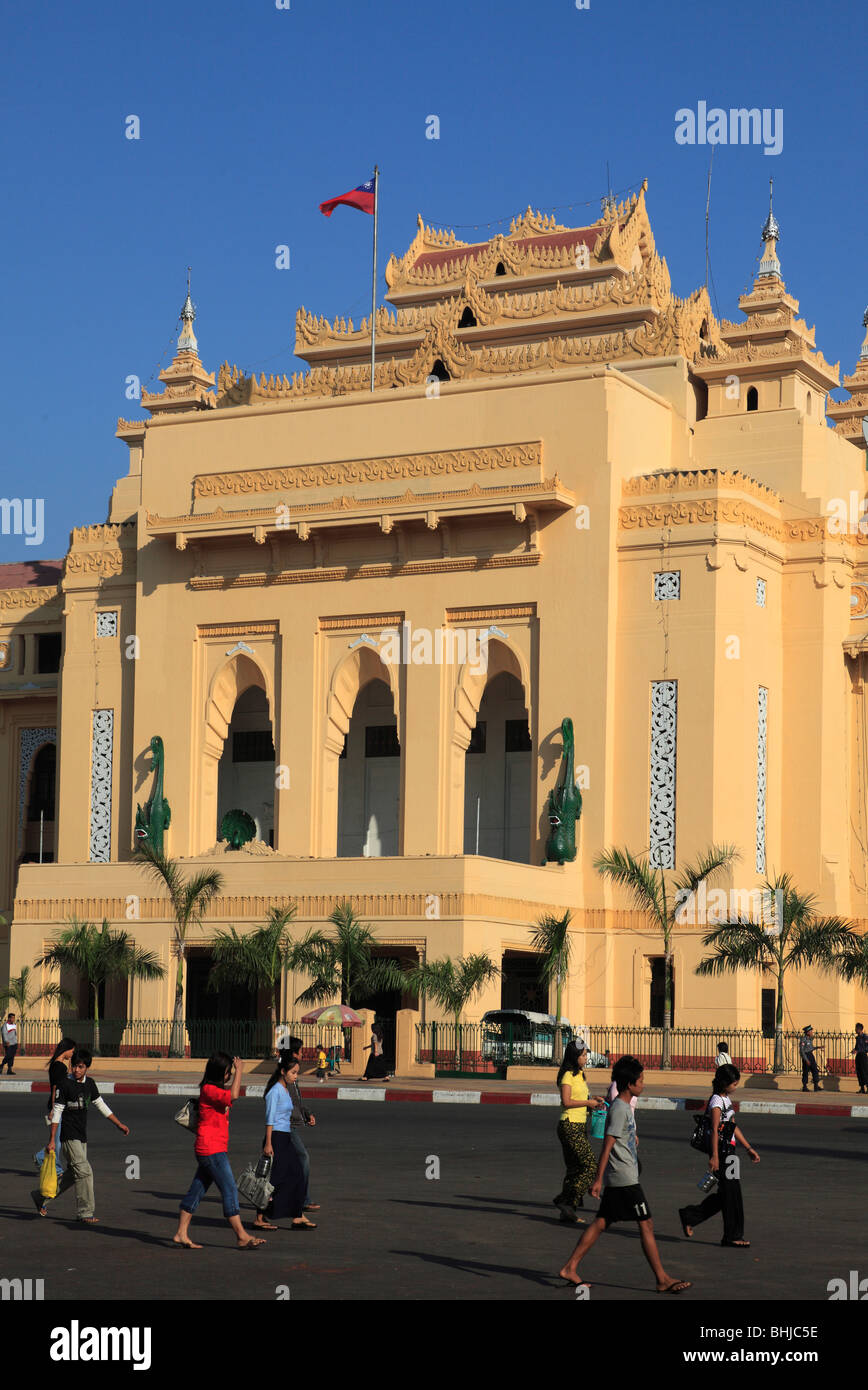 Myanmar, Burma, Yangon, Rangun, Rathaus Stockfoto