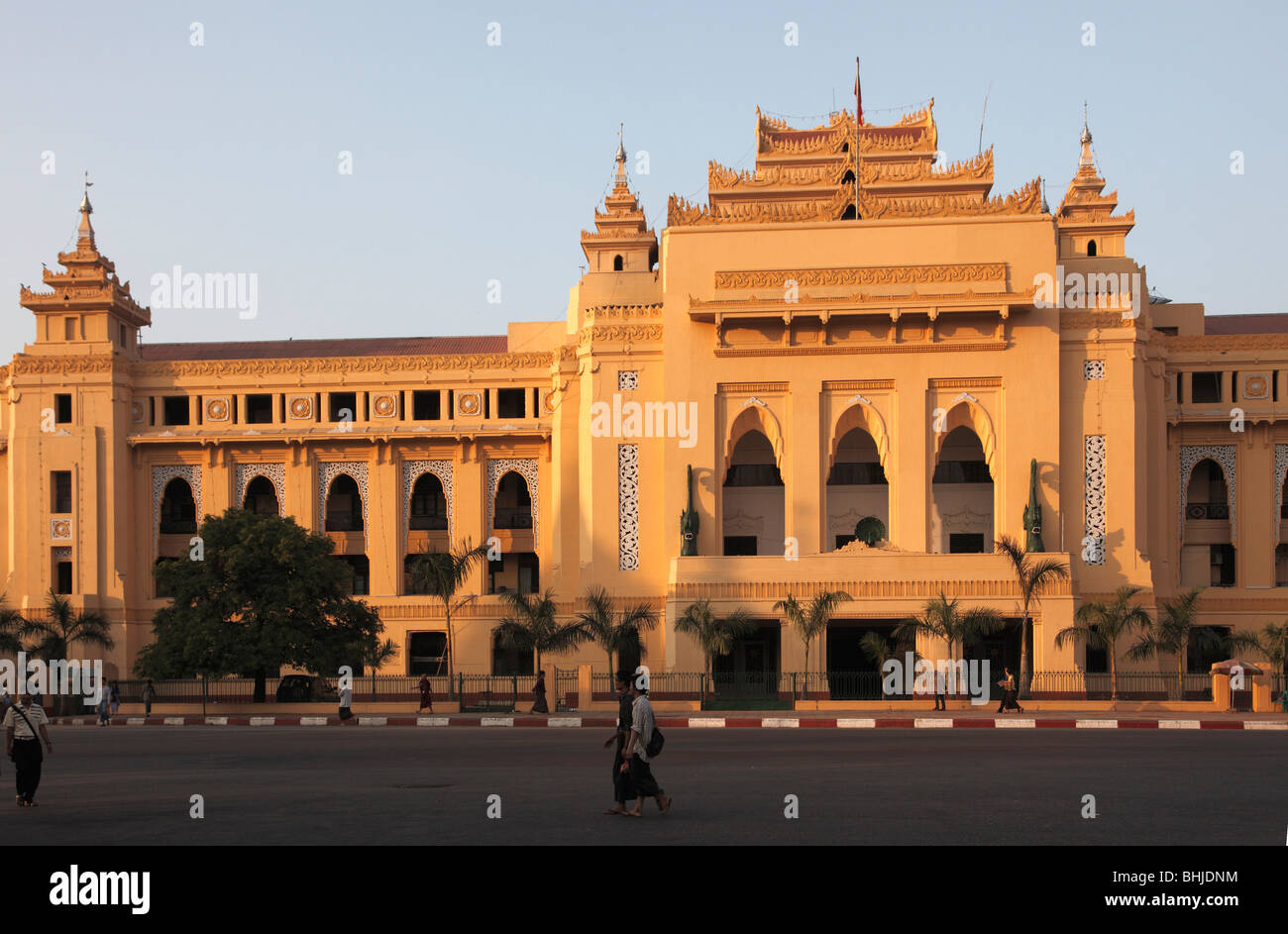 Myanmar, Burma, Yangon, Rangun, Rathaus Stockfoto