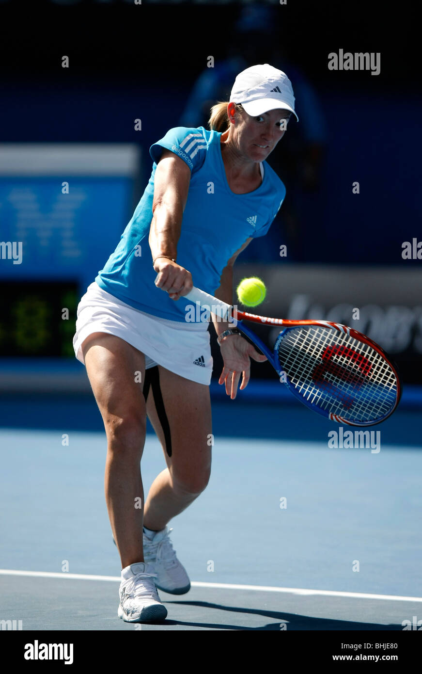 Justin Henin (BEL) bei den Australian Open 2010 in Melbourne, Australien Stockfoto