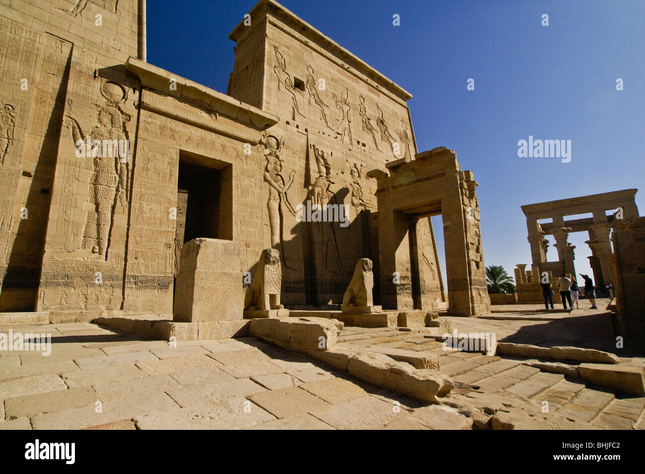 Philae Tempel in Assuan, Ägypten Stockfoto