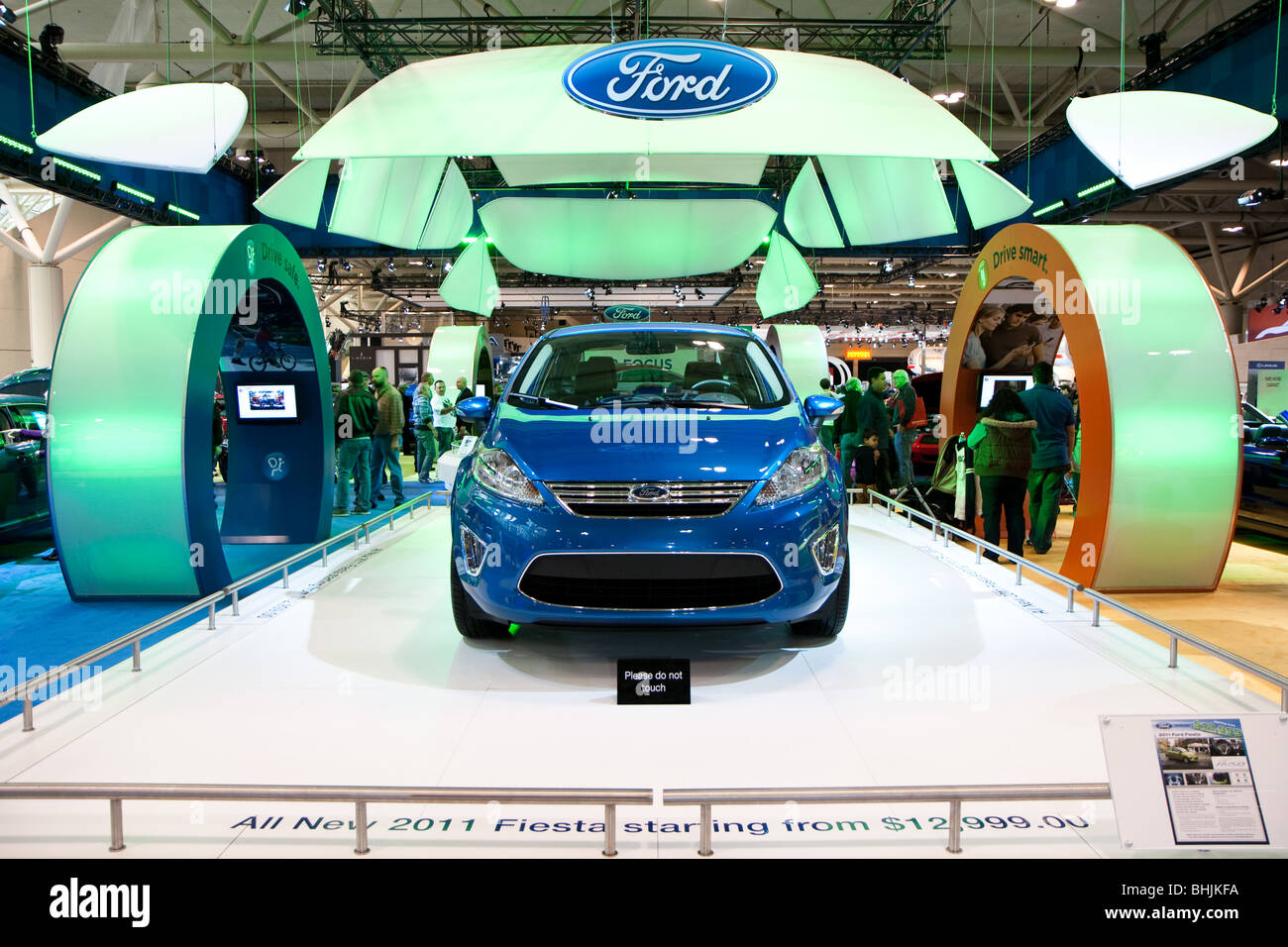 Ford Focus 2012 blau Stockfoto