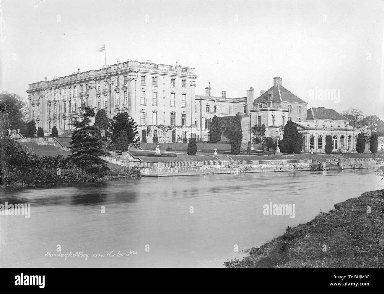 Stoneleigh Abbey, Stoneleigh, Warwickshire, 1890-1910. Artist: Unbekannt Stockfoto