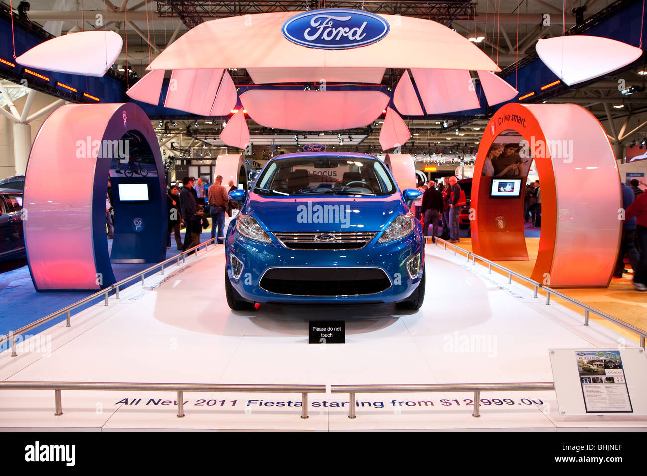 Ford Focus 2012 blau Stockfoto