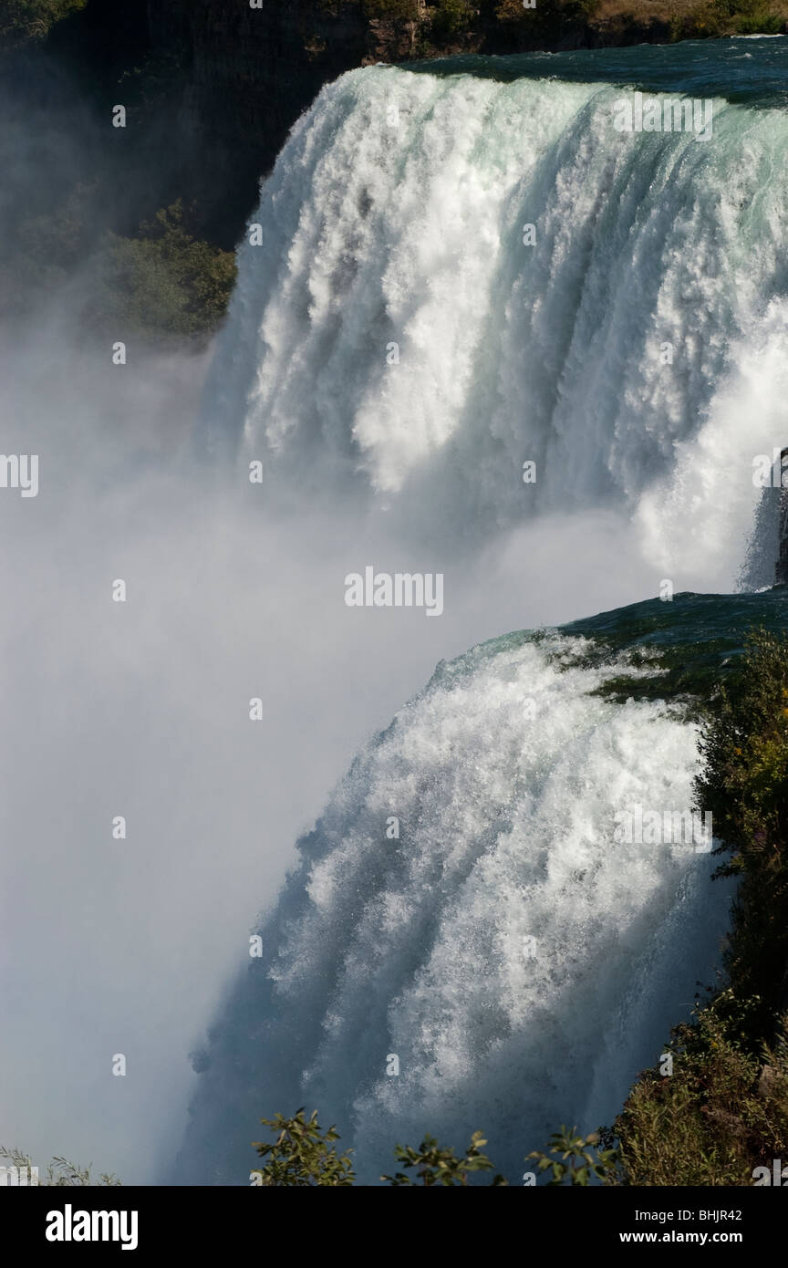 American Falls, wie gesehen von US-Seite von Niagara Falls, Niagara Falls State Park, NY, USA Stockfoto