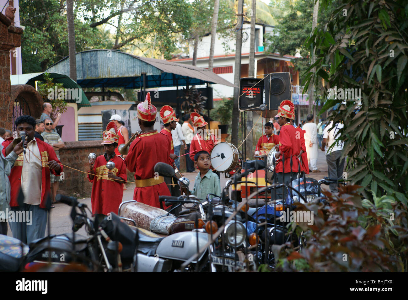 Eine römisch-katholische Festival in Arpora, Goa, Indien Stockfoto