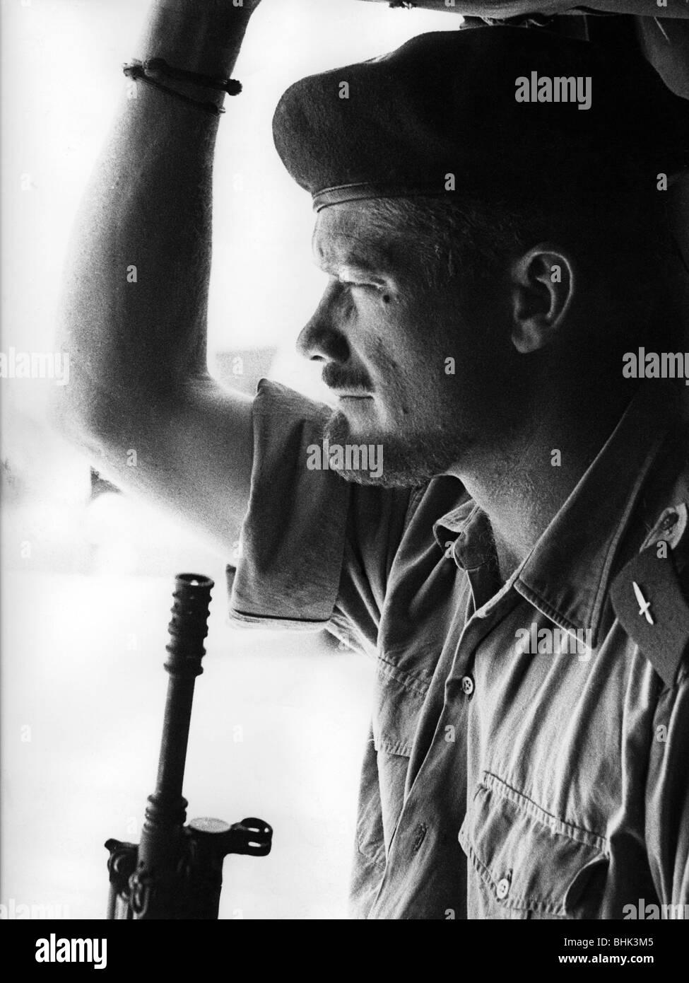 Geographie/Reisen, Kongo, Ereignisse, Simba-Aufstand 1964 - 1965, Söldner, "Ginger" Bezuidenhout aus Südafrika, September 1964, Stockfoto