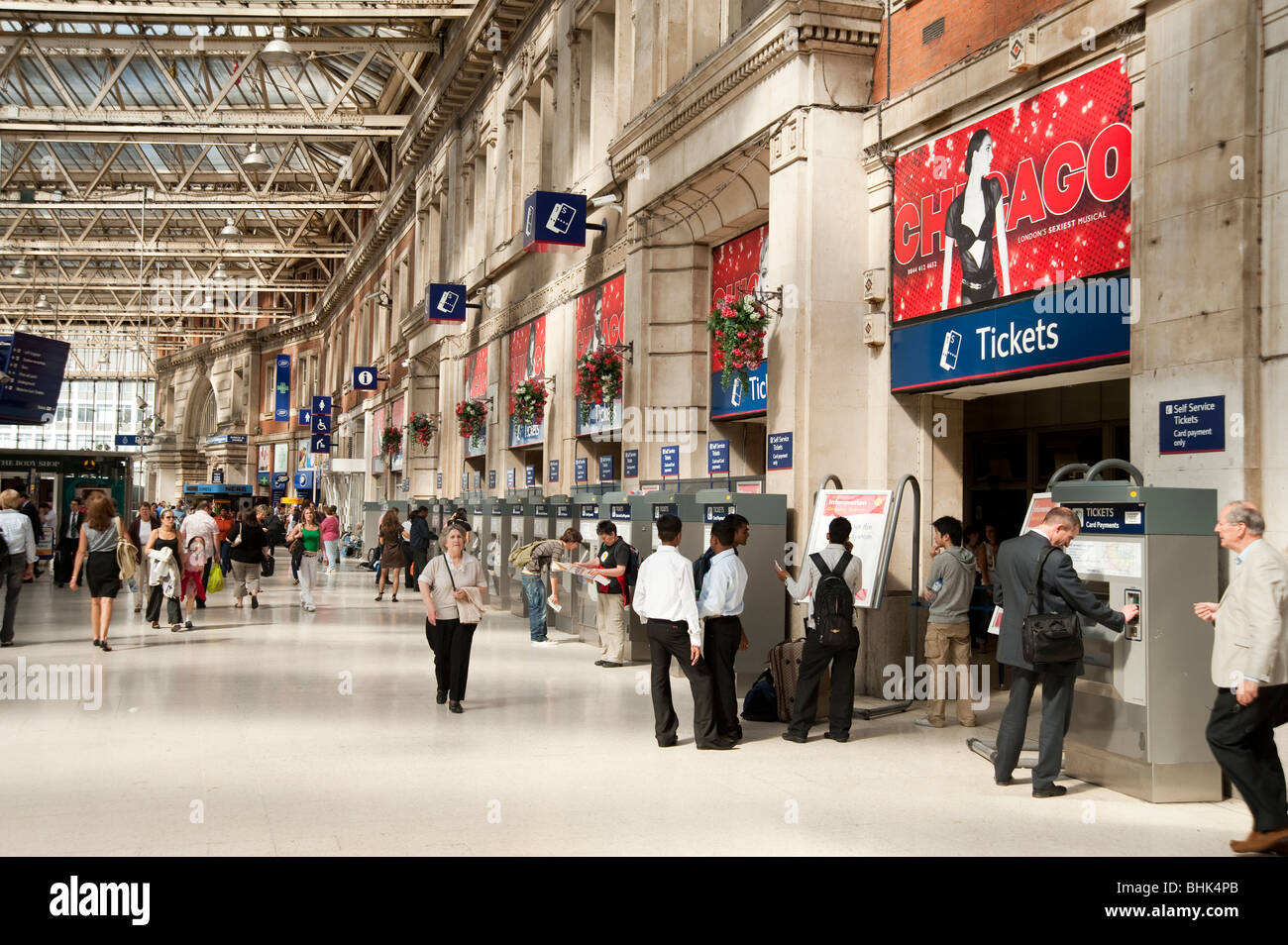 Der Waterloo Station in London Stockfoto