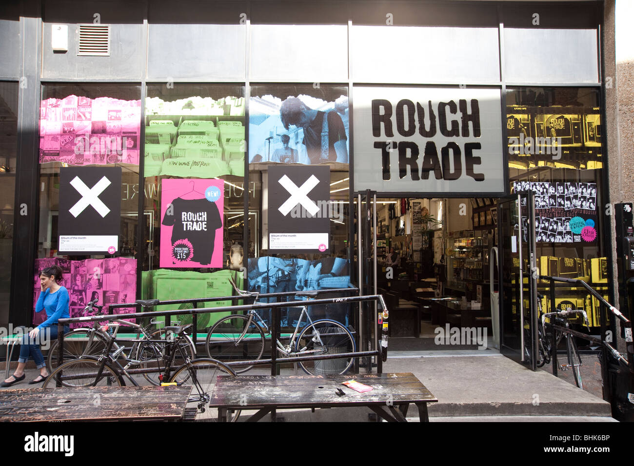 Rough Trade in East London Stockfoto