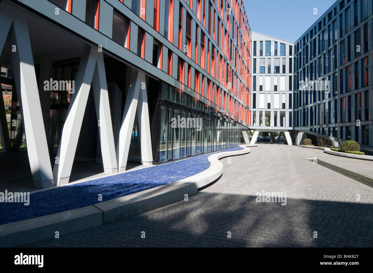 modernes Bürogebäude, Winterhude, Hamburg, Deutschland Stockfoto