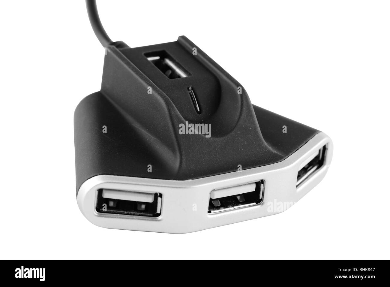 Einen USB-Hub mit 4 Anschlüssen Stockfoto