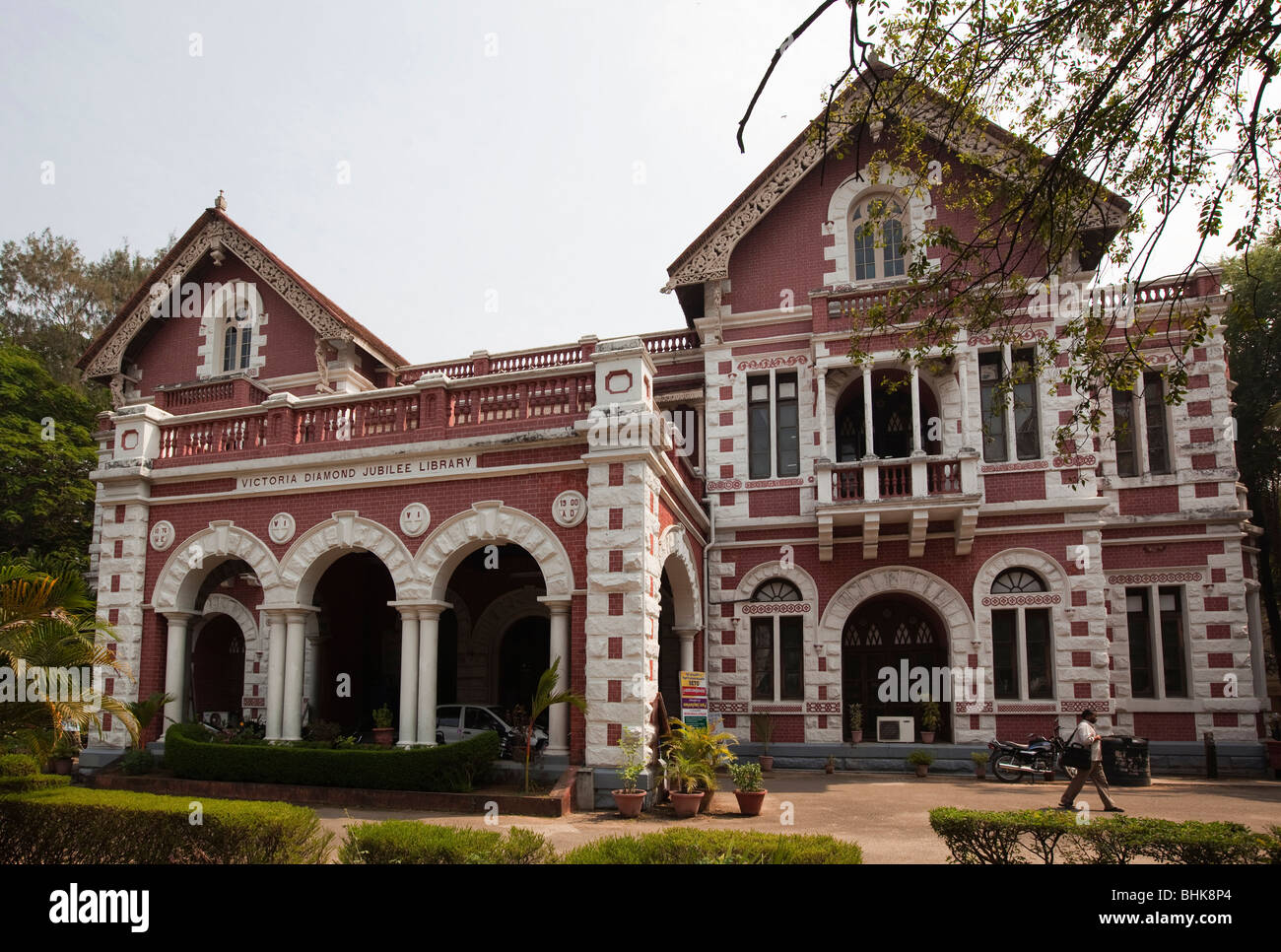 Indien, Kerala, Thiruvananthapuram (Trivandrum), MG Road, Victoria diamantenes Jubiläum Bibliothek Stockfoto