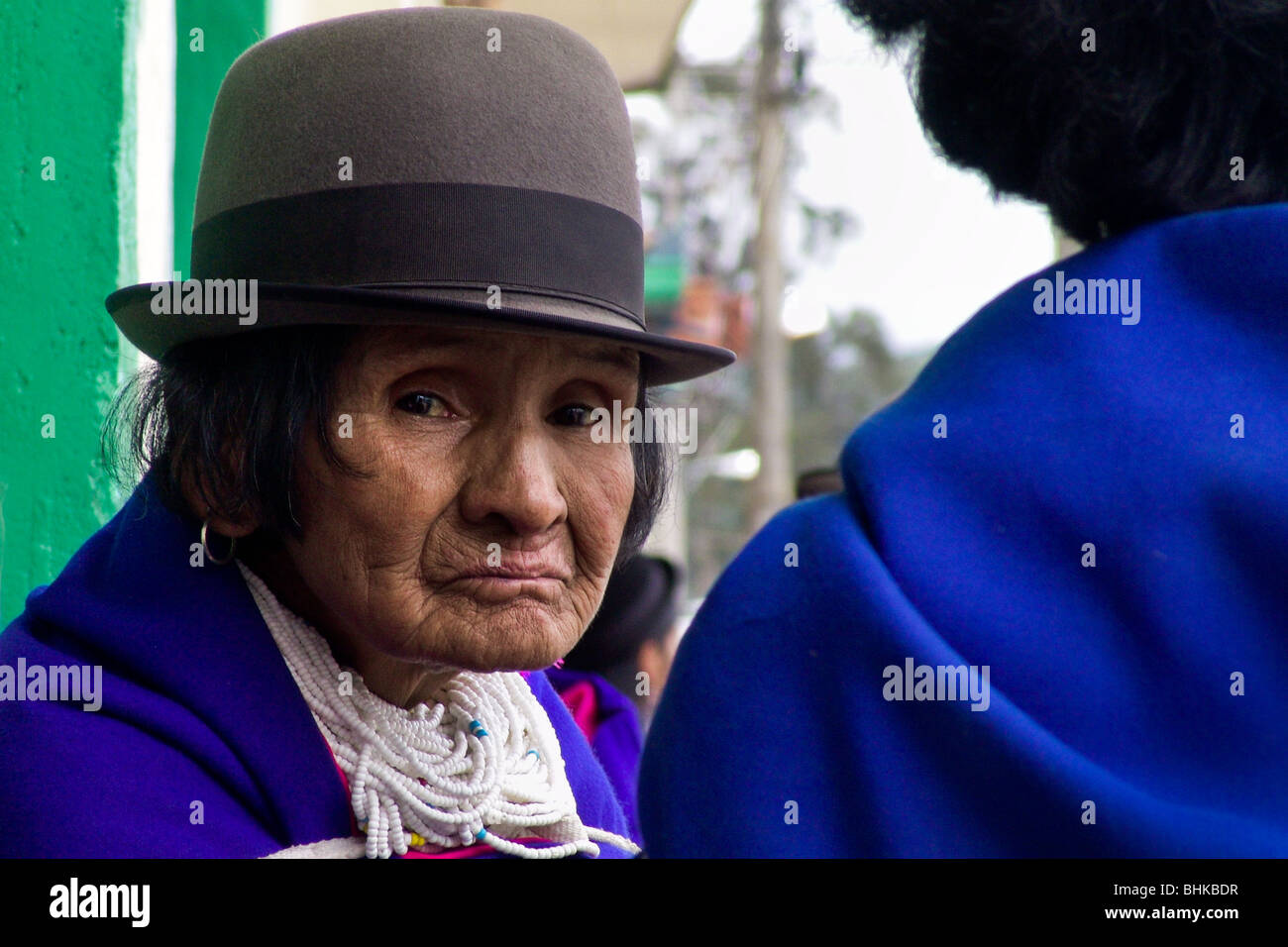Die Guambiano ein South American Indian Tribe, Leben in der südwestlichen Ecke von Kolumbien. Stockfoto