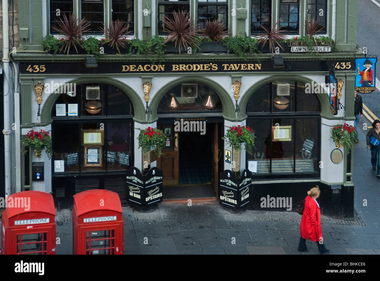 Deacon Brodie Taverne, Royal Mile, Edinburgh Stockfoto