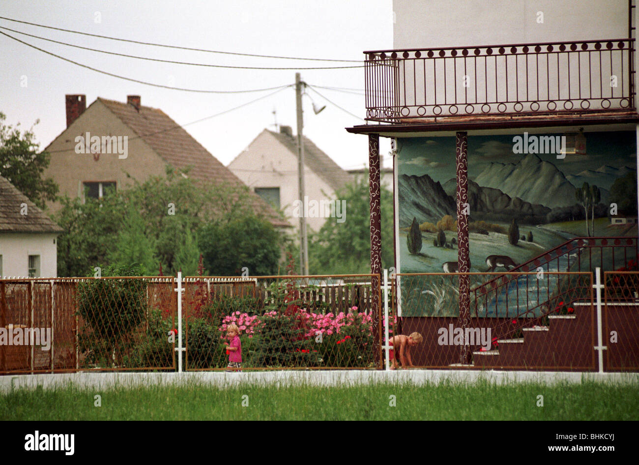Dorf In Schlesien Deutsche Minderheit Centawa Polen Stockfoto