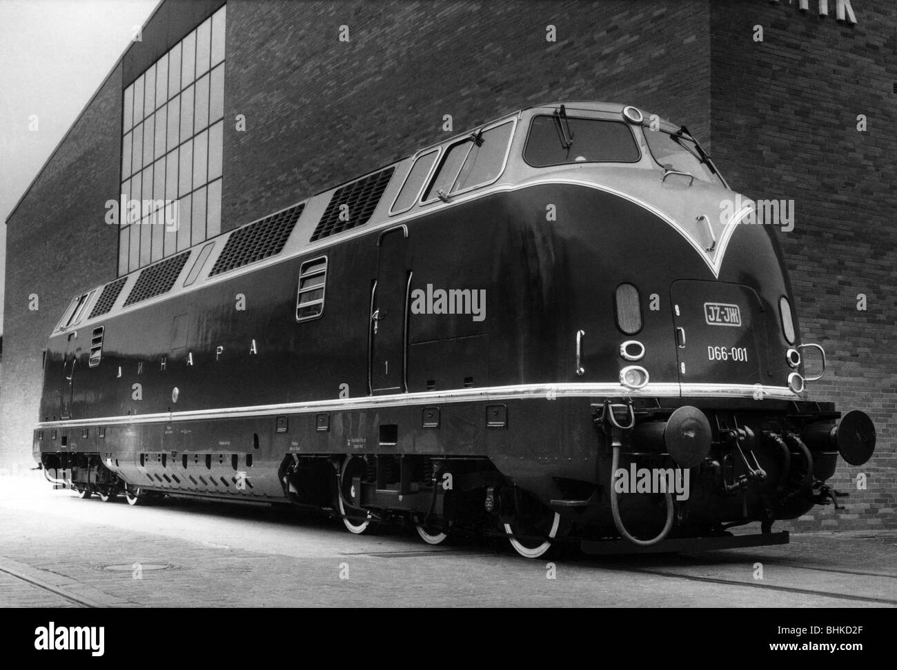 Transport/Transport, Eisenbahn, Lokomotiven, Diesellokomotive Krauss-Maffei ML 2200 CC, Serie V 200, Baujahr 1957 - 1958, offizielles Werbefoto, wahrscheinlich 1957, Technik, Technik, Krauß - Maffei, 20. Jahrhundert, historisch, historisch, 1950er Jahre, Stockfoto