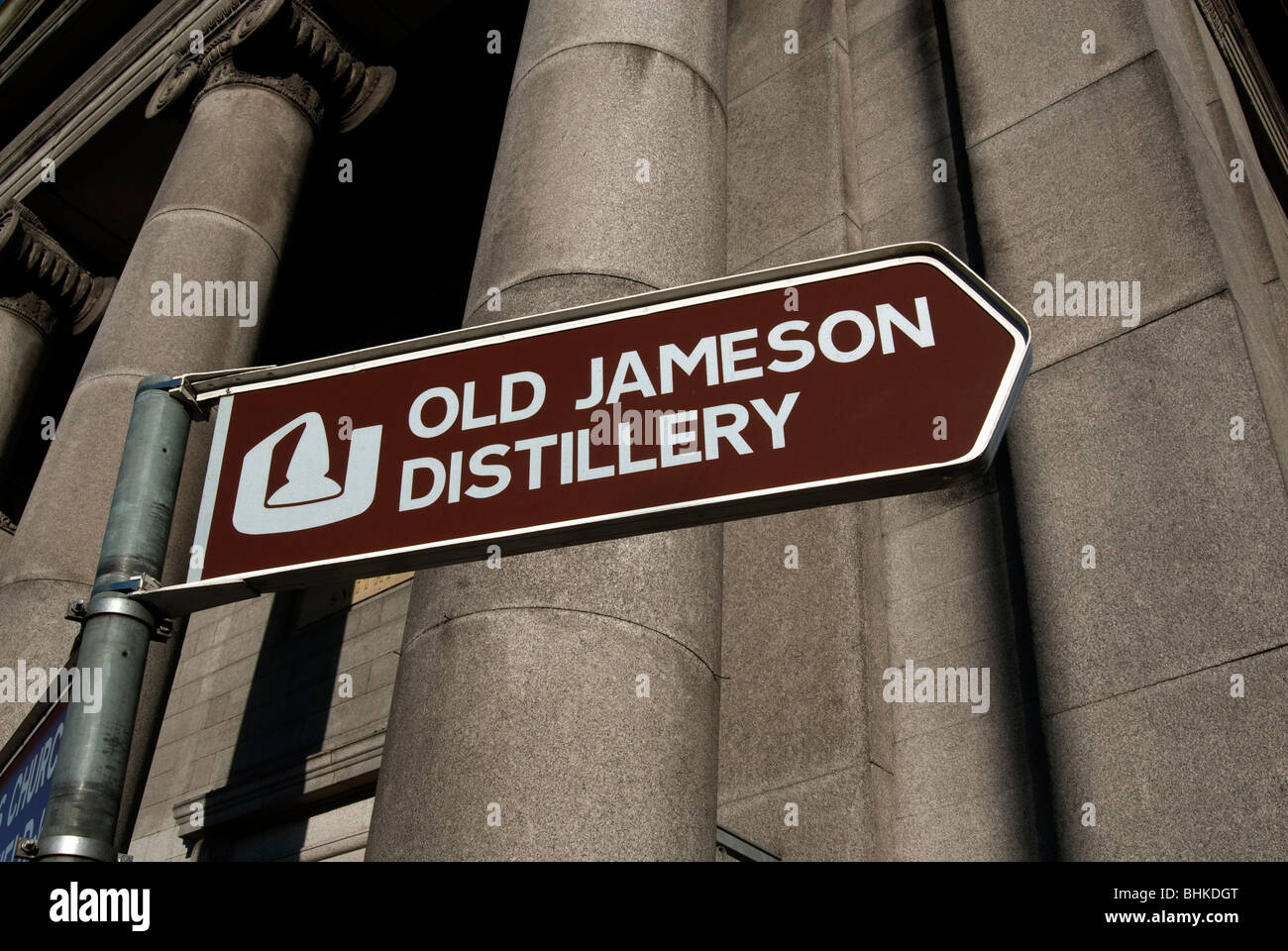 Old Jameson Distillery Wegweiser, Dublin Stockfoto
