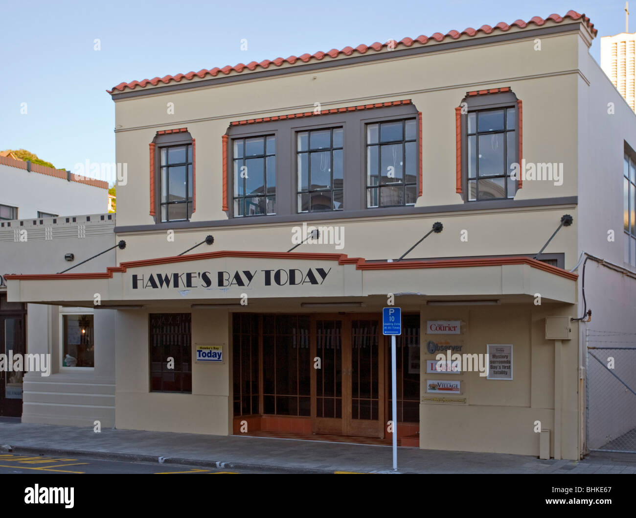 Hawkes Bay heute Art Deco Gebäude, Napier, Neuseeland Stockfoto