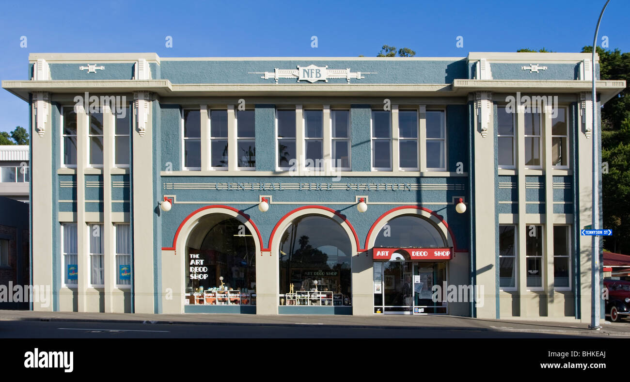 Die alte Feuerwache, Napier, Neuseeland Stockfoto