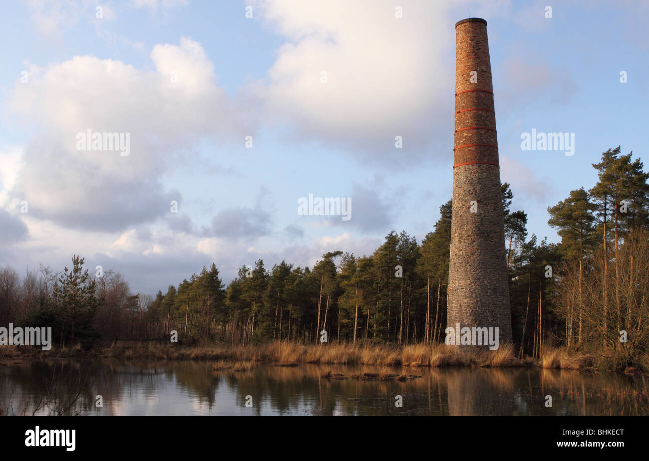 Smitham ehemalige Lead Schornsteinarbeiten in der Nähe von East Harptree auf der Mendip Hills Somerset Stockfoto