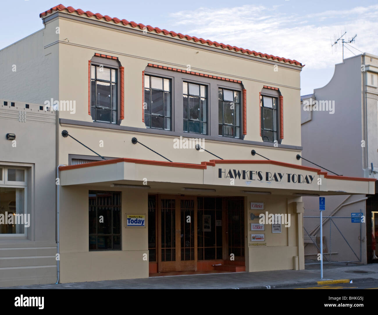 Hawkes Bay heute Art Deco Gebäude, Napier, Neuseeland Stockfoto