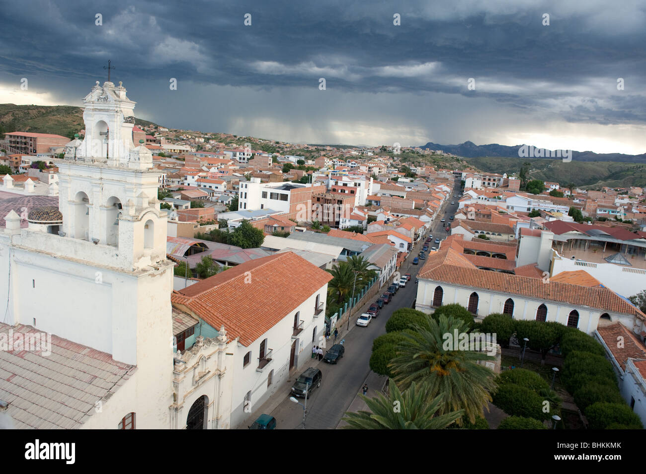 Stadtbild, Sucre, Bolivien. Stockfoto