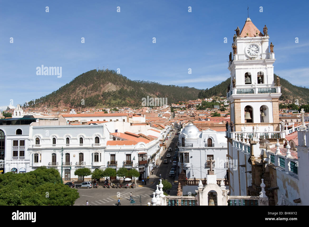 Stadtbild, Sucre, Bolivien. Stockfoto