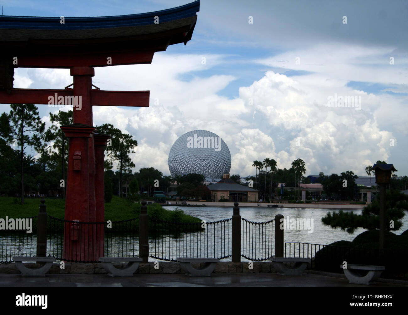 Raumschiff Erde Epcot, Orlando Florida USA Stockfoto