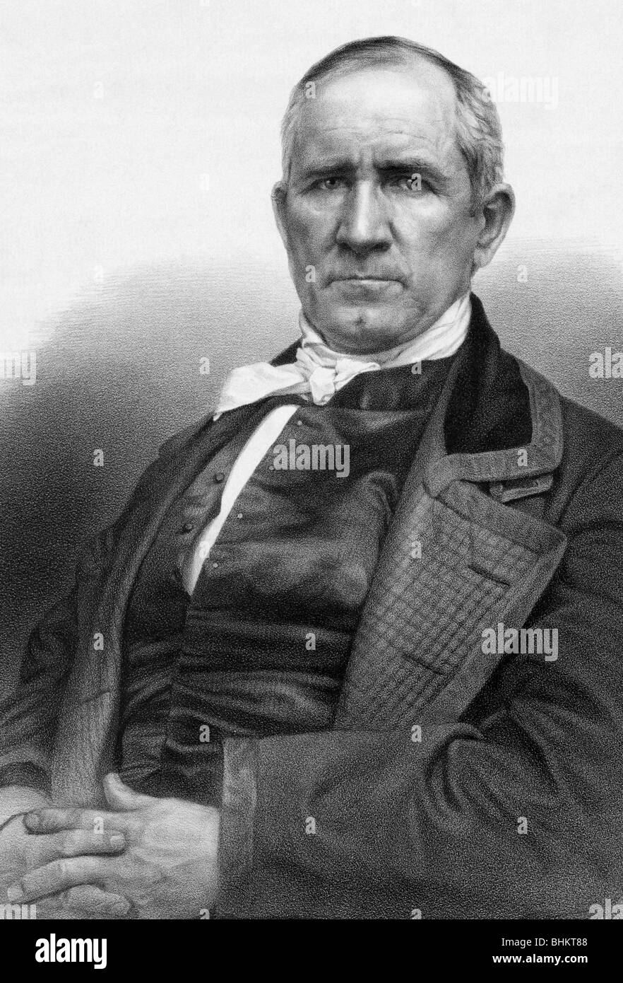 Porträt c1848 von Samuel Houston (1793-1863) - ein amerikanischer Staatsmann und Soldat, der ein Schlüssel war Figur in der Geschichte von Texas. Stockfoto