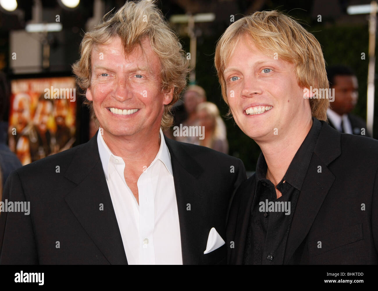 NIGEL LYTHGOE SIMON LYTHGOE TROPIC THUNDER LOS ANGELES CA USA PREMIERE 11. August 2008 Stockfoto