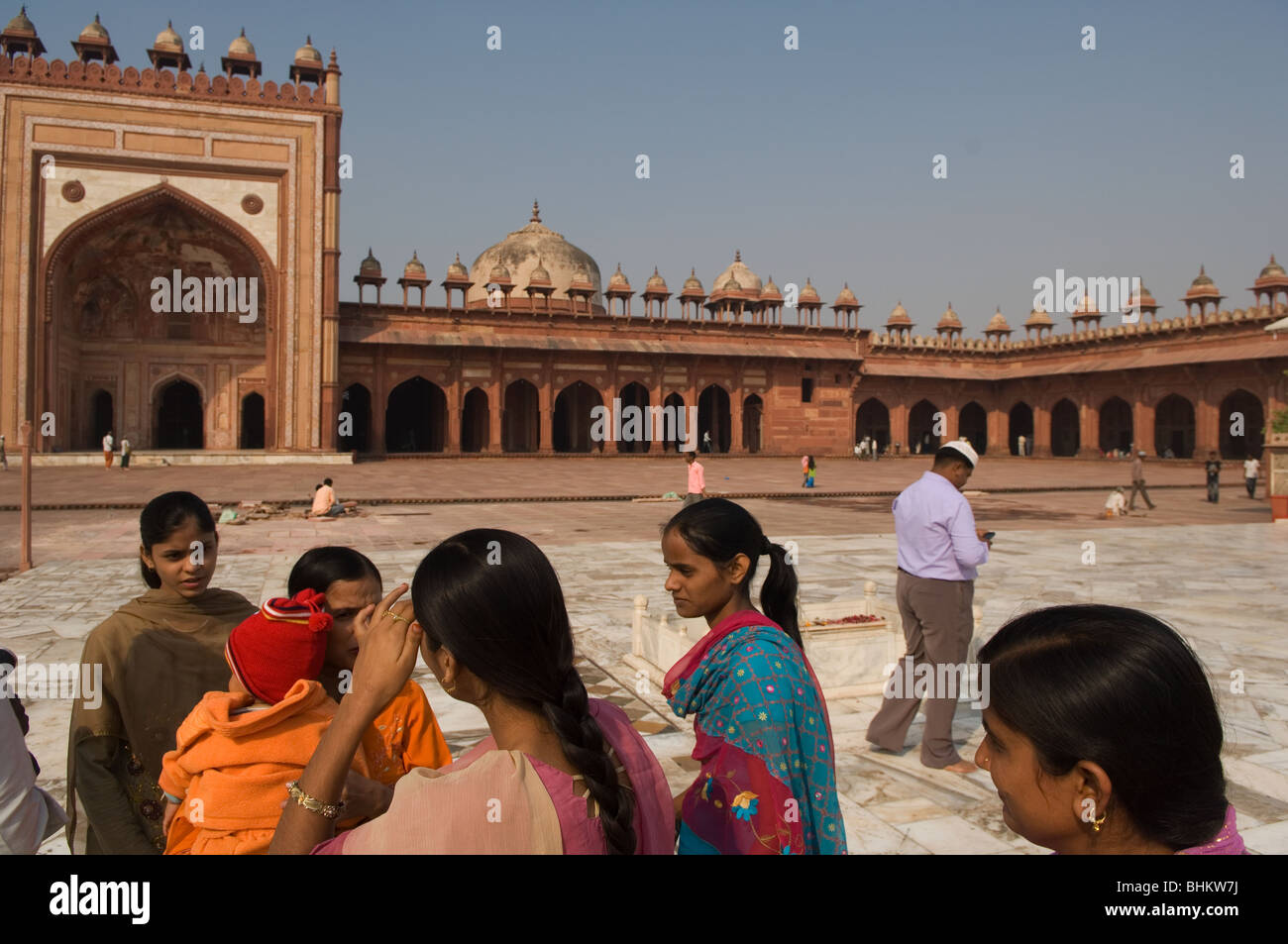 Fatehpur Sikri, in der Nähe von Agra, Uttar Pradesh, Indien Stockfoto