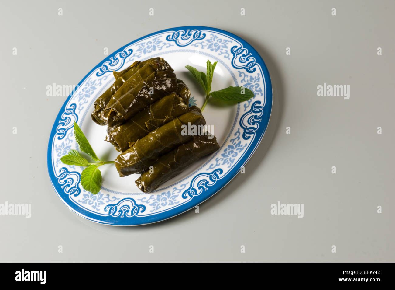 Gefüllte Weinblätter Beirut-Libanon-Nahost Stockfoto