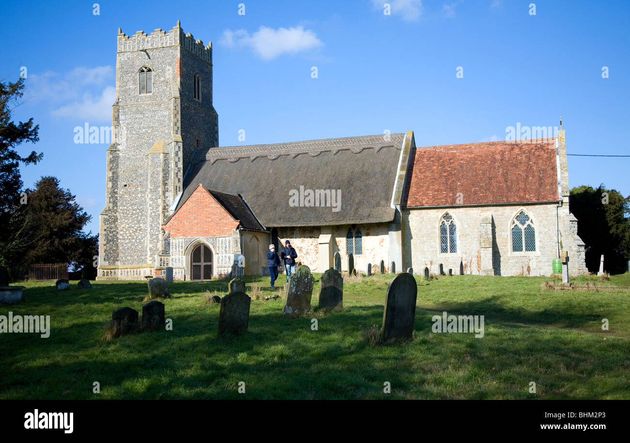 St Botolph Kirche, Iken, Suffolk, England Stockfoto