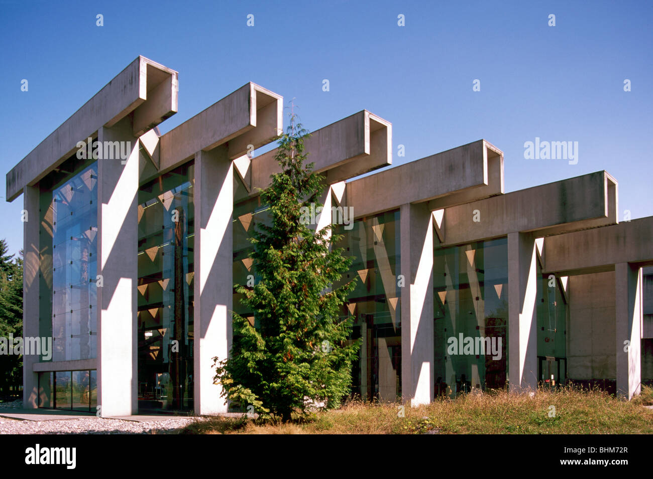 Museum of Anthropology, University of British Columbia (UBC), Vancouver, BC, Britisch-Kolumbien, Kanada - moderne Architektur Stockfoto