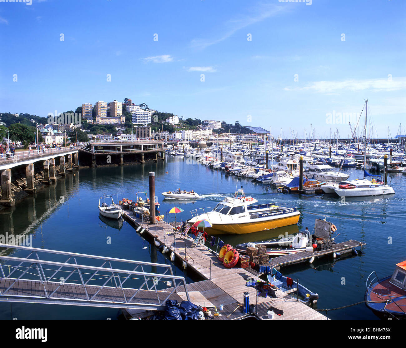 Torquay Hafen, Torquay, Devon, England, Vereinigtes Königreich Stockfoto