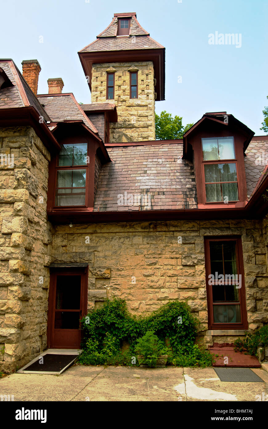 Schloss für Abram Piatt gebaut und befindet sich in West Liberty Ohio abgeschlossen im Jahr 1871 - hat jetzt Touren, Gastgeber Hochzeiten, Empfänge, usw. Stockfoto