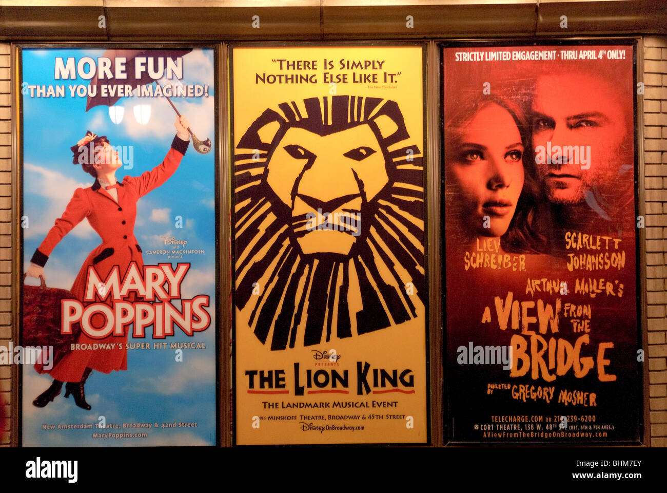 Times Square, New York City, Broadway-Musical Stockfoto