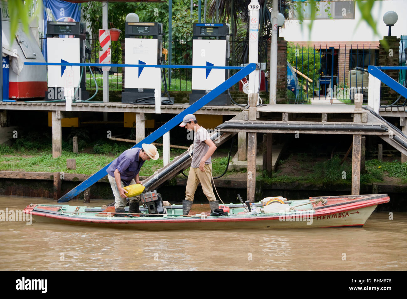 El Tigre Argentinien Delta Insel Flussinseln 17 Meilen nördlich von Buenos Aires Stockfoto